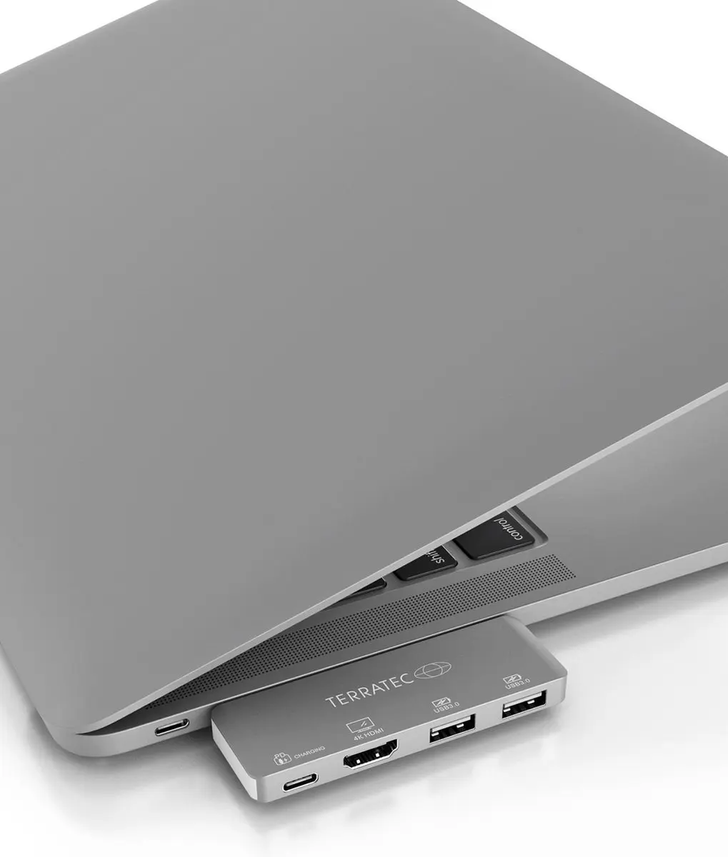 Terratec 251737 USB-C Dockingstation - Grijs - afbeelding 2 van 5