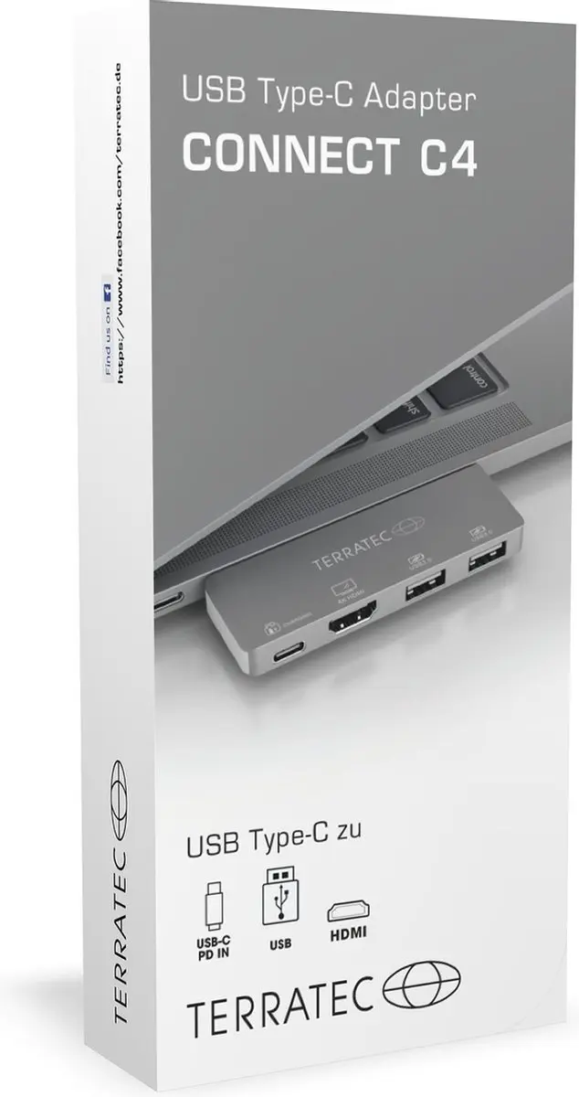 Terratec 251737 USB-C Dockingstation - Grijs - afbeelding 3 van 5