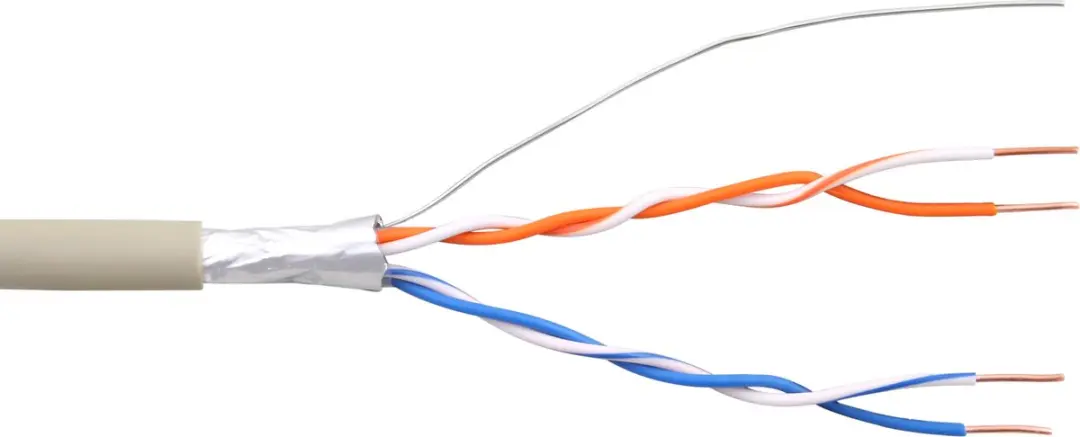 InLine Telefoonkabel 4-aderig 2x2x0.6mm - 100m Rol - Beige - afbeelding 3 van 5