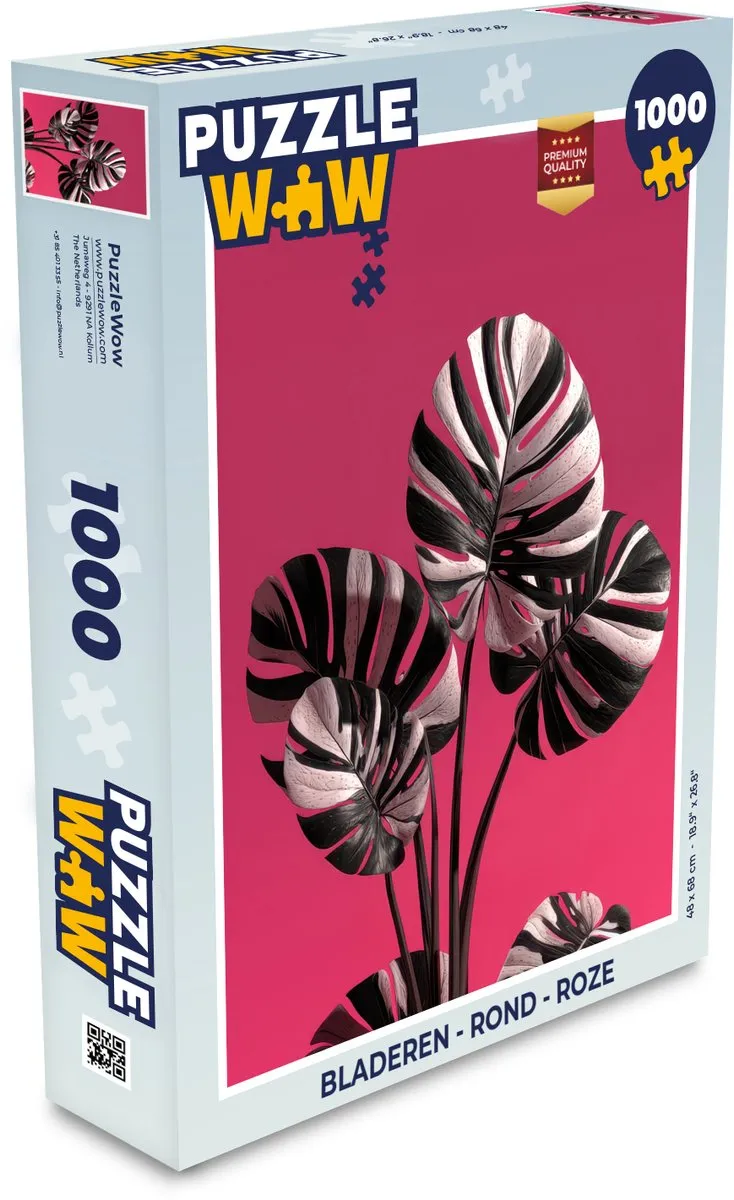 PuzzleWow Bladeren Rond Legpuzzel 1000 Stuks