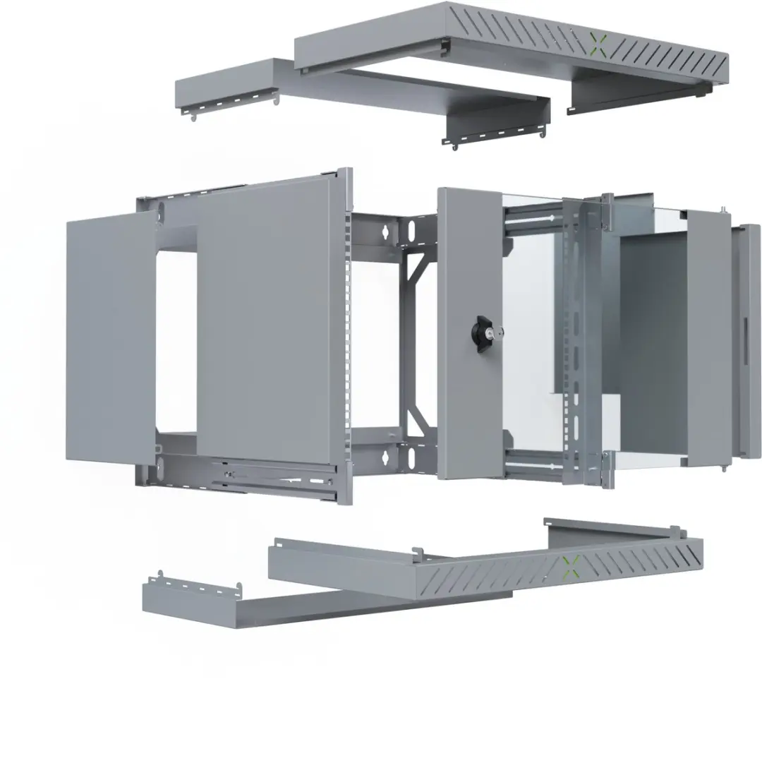 EFB Elektronik X-Rack WGX-0906GR.G1 Wandkast 9U - Grijs - afbeelding 2 van 4