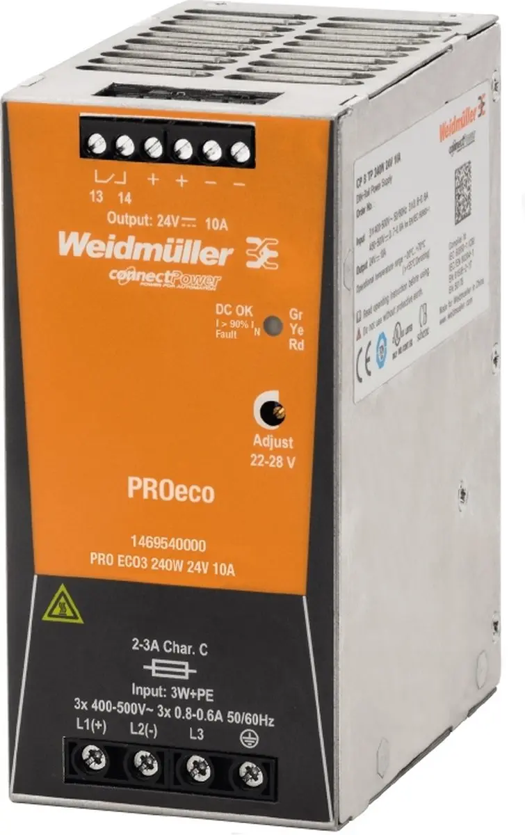 Weidmüller 1469540000 DIN-rail Netvoeding