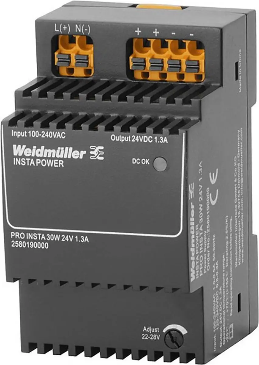Weidmüller 2580190000 Schakelnetvoeding 24V DC 30W