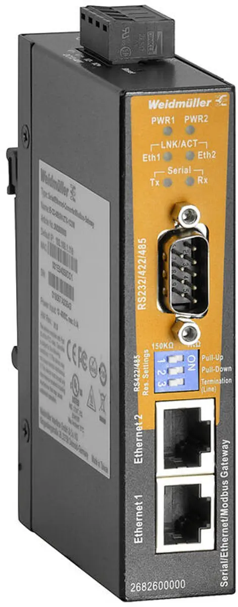 Weidmüller IE-CS-MBGW-2TX-1COM Modbus Gateway