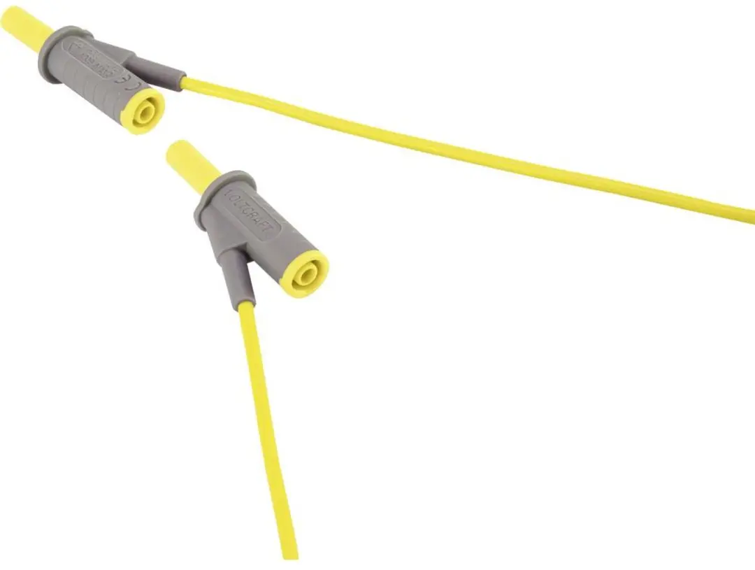 Voltcraft MSB-501 Veiligheidsmeetsnoer 4mm - Geel - afbeelding 2 van 4