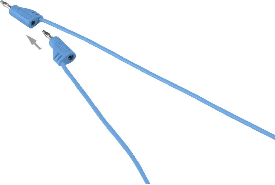 Voltcraft MSB-200 Meetsnoer Banaanstekker 2mm - Blauw - afbeelding 2 van 5