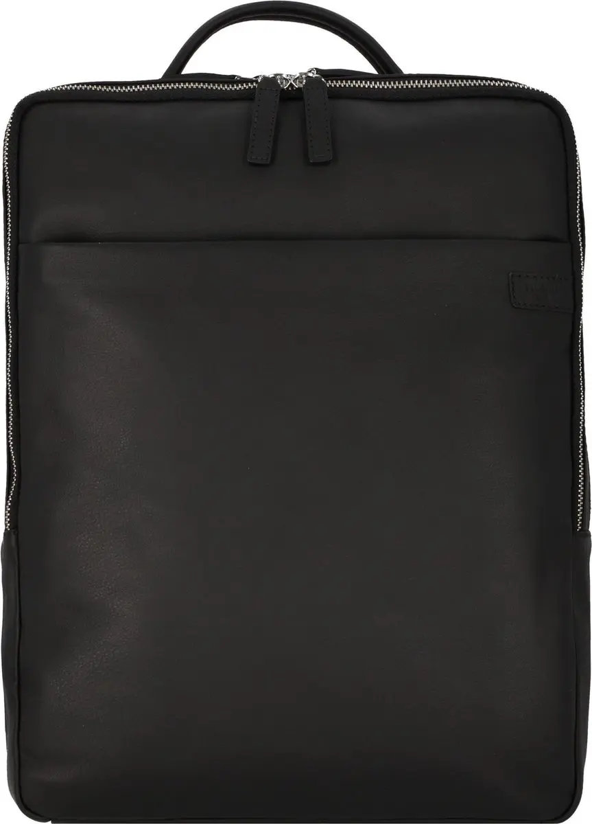 PICARD Leren Laptop rugzak Rugzak met laptopvak Relaxed Leather Backpack Black Z
