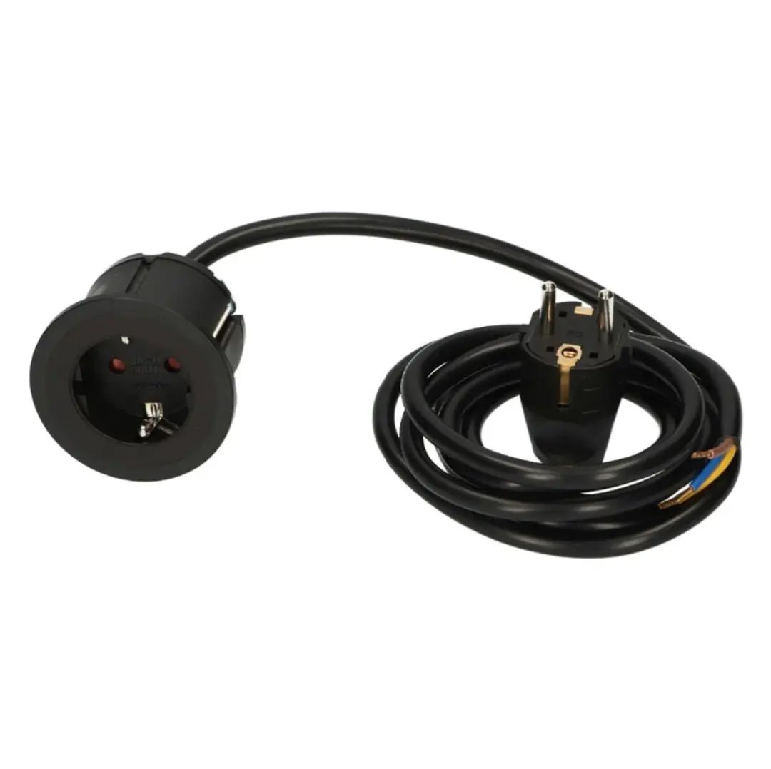 Bachmann Pix 4953465 Inbouw Stopcontact - Zwart - afbeelding 5 van 6