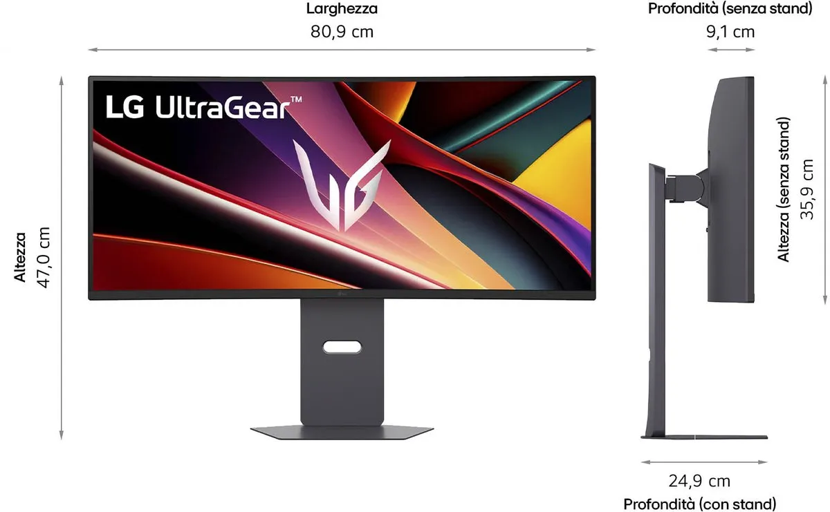 LG 34G600A-B UltraWide Gaming Monitor 34 inch - 160Hz - QHD Curved