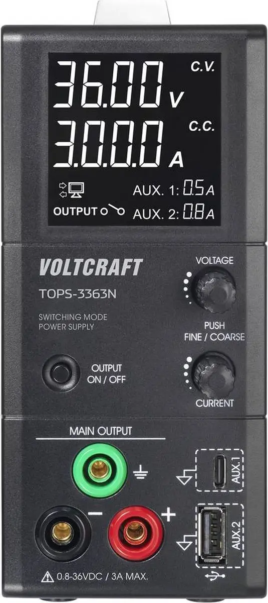 Voltcraft TOPS-3363N Labvoeding - 100W - afbeelding 4 van 4