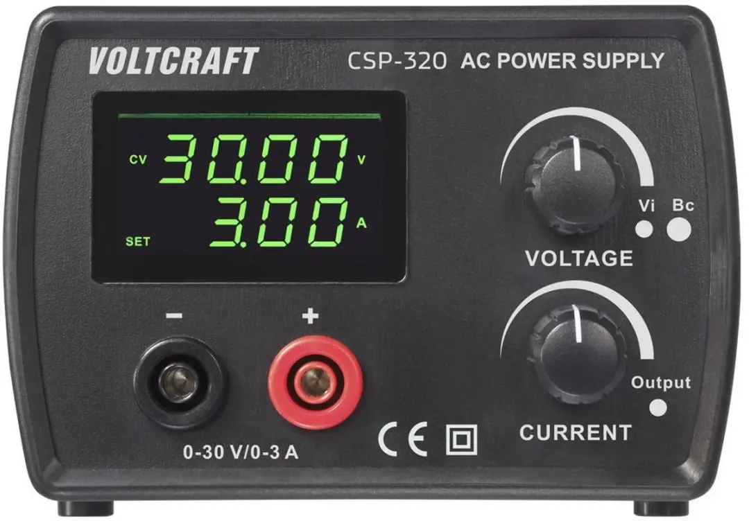 Voltcraft CSP-320 Labvoeding - 0-30V - 3A - 90W - afbeelding 3 van 4