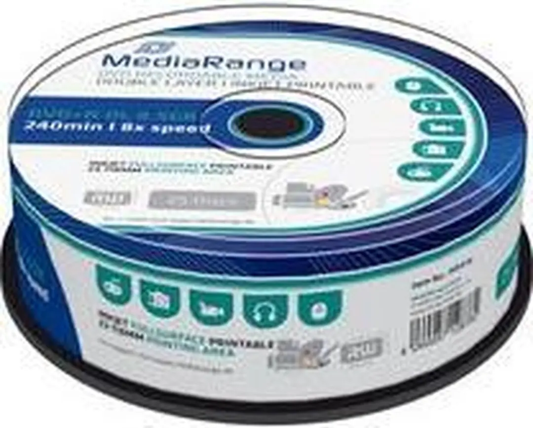 MediaRange MR474 DVD+R 8,5GB Double Layer - 25 stuks - afbeelding 3 van 3