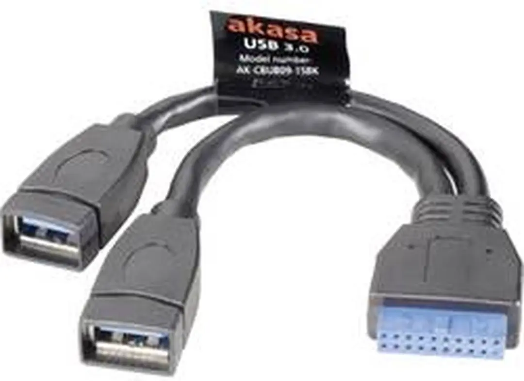 Akasa AK-CBUB09-15BK USB 3.2 Gen1 kabel 0.15m