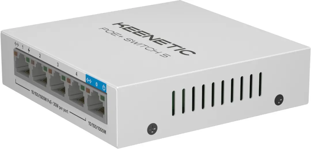 Keenetic PoE+ Switch 5 KN-4610-01-EU - 60W - Wit - afbeelding 5 van 6