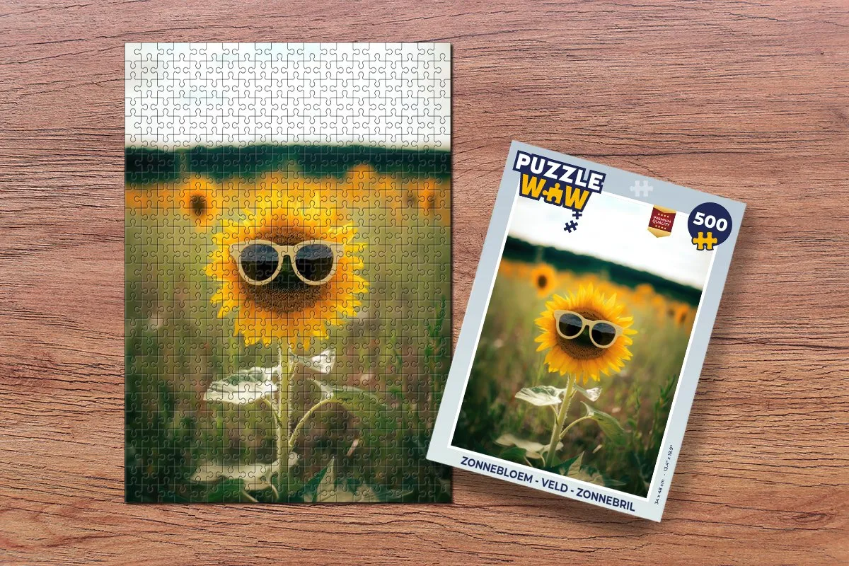 PuzzleWow Zonnebloem Legpuzzel 500 Stuks