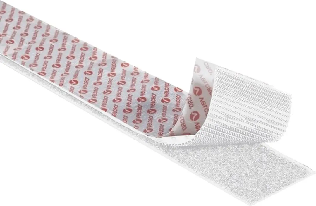 Velcro Stick On Klittenband 20mm - Wit - 2,5m - afbeelding 4 van 4