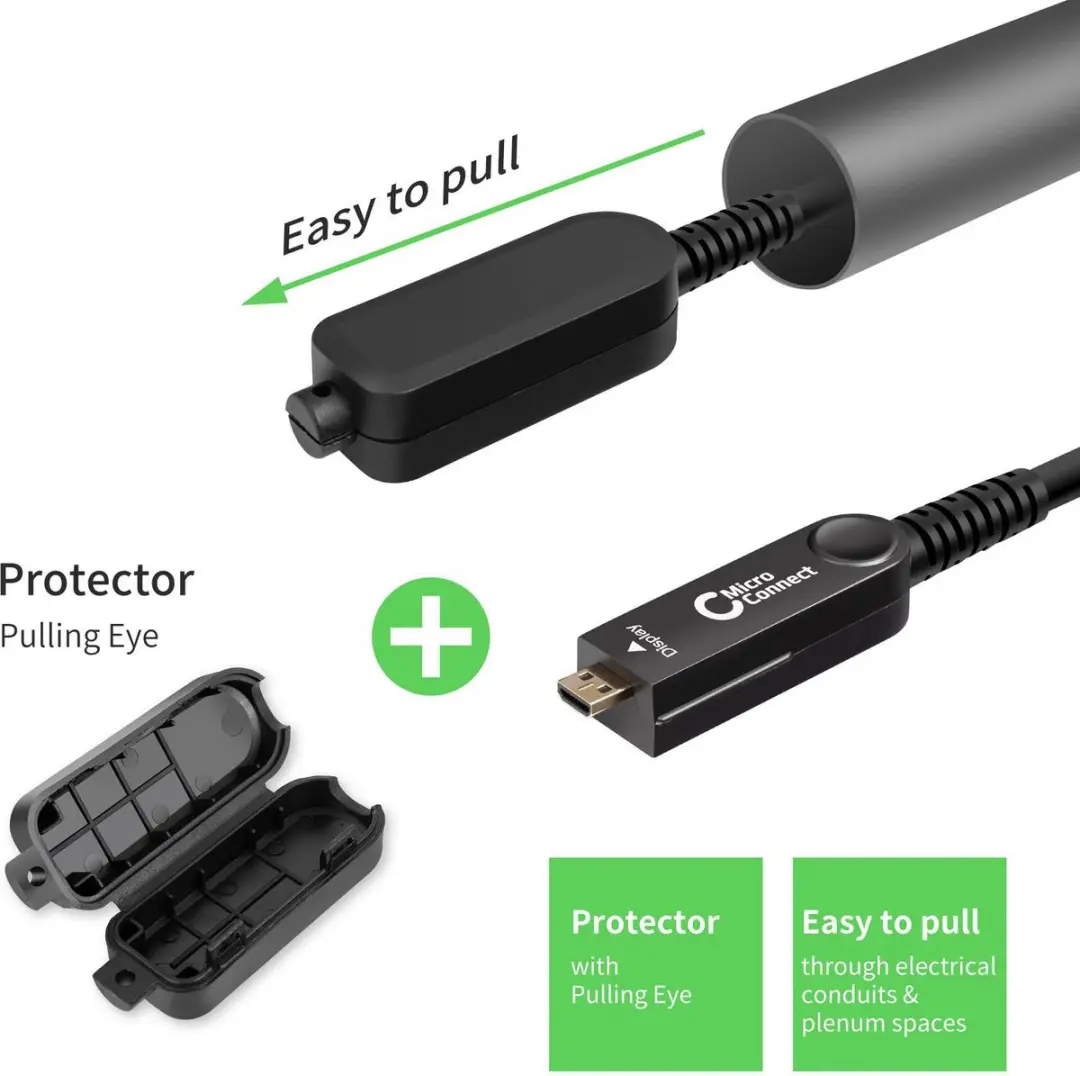 Microconnect HDM191940V2.0DOP HDMI kabel 40 m HDMI Type A (Standaard) HDMI Type D (Micro) Zwart - afbeelding 5 van 6