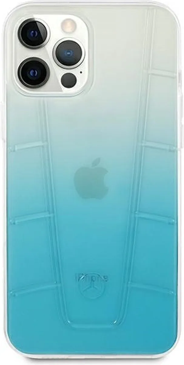 Mercedes-Benz Transparent Line Back Case iPhone 12/12 Pro - Blauw - afbeelding 6 van 6