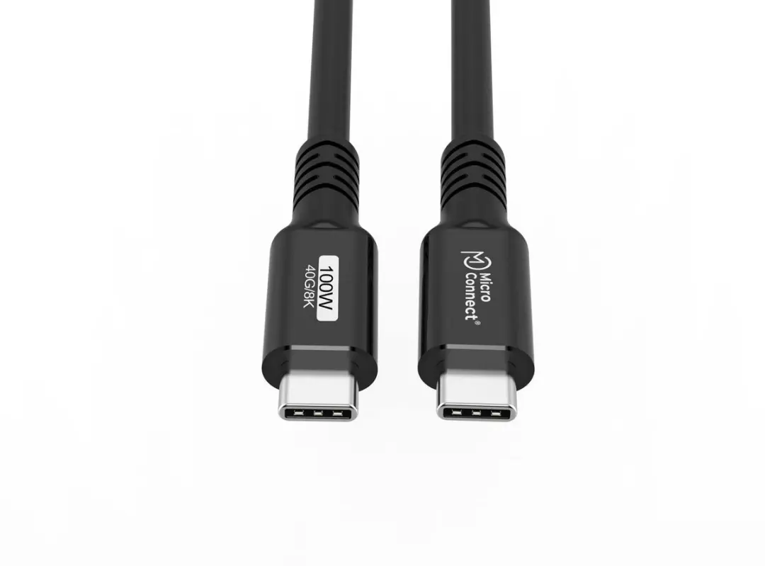 MicroConnect USB4CC2 USB-C kabel 2m - 100W - Zwart - afbeelding 5 van 6
