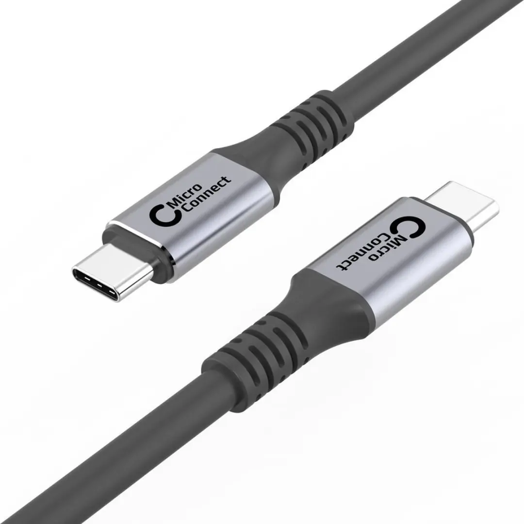 MicroConnect USB4CC2 USB-C kabel 2m - 100W - Zwart - afbeelding 3 van 6