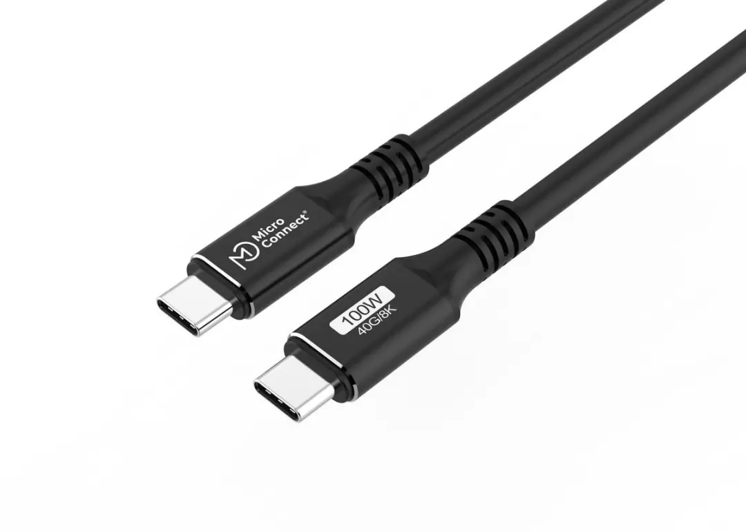 MicroConnect USB4CC2 USB-C kabel 2m - 100W - Zwart - afbeelding 6 van 6