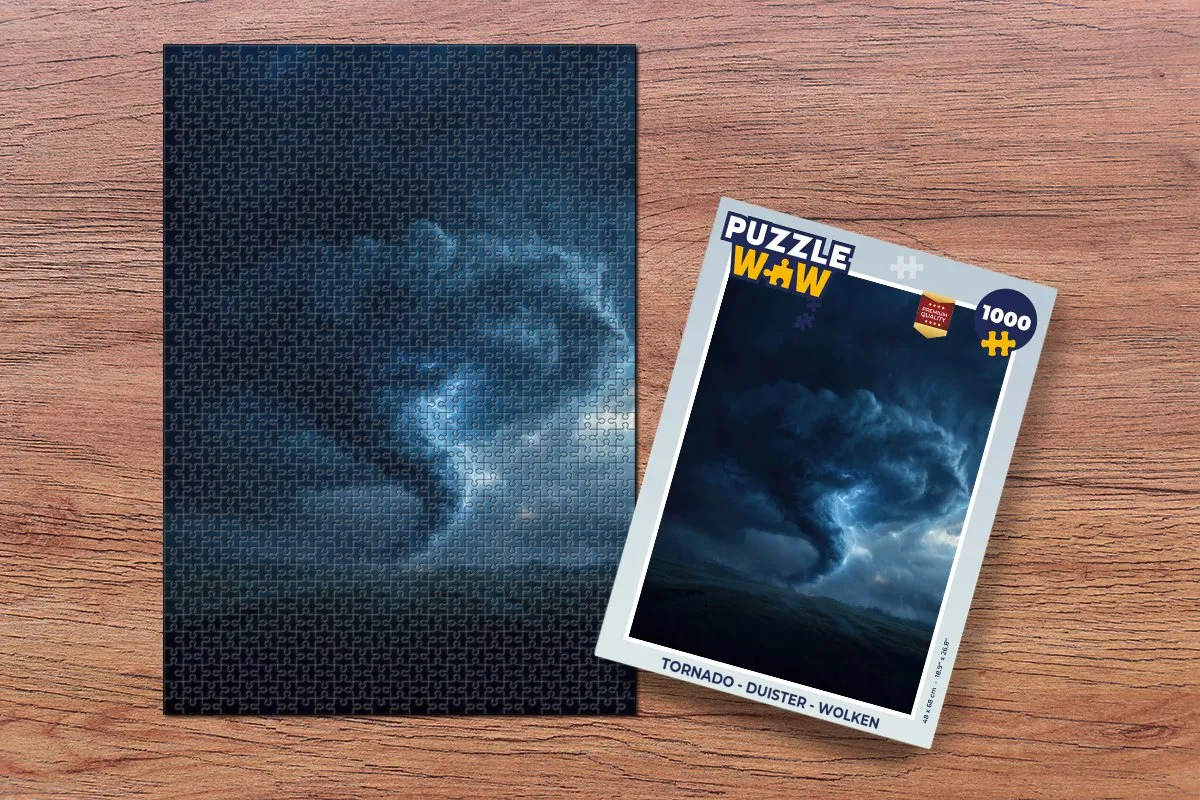 PuzzleWow Tornado Legpuzzel 1000 Stuks - Bliksem