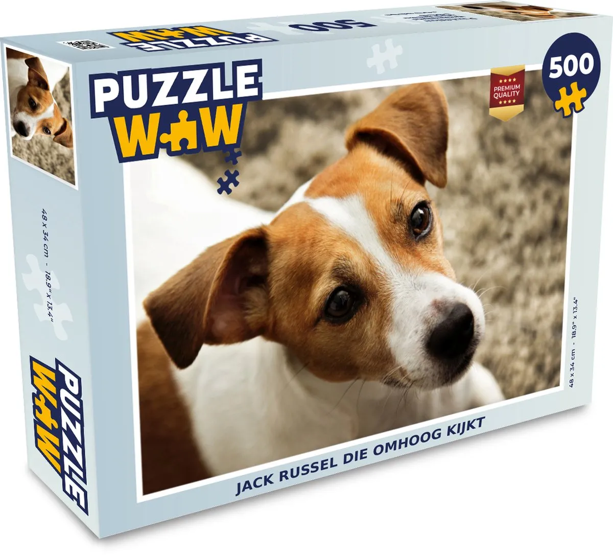 PuzzleWow Jack Russel Legpuzzel 500 Stuks