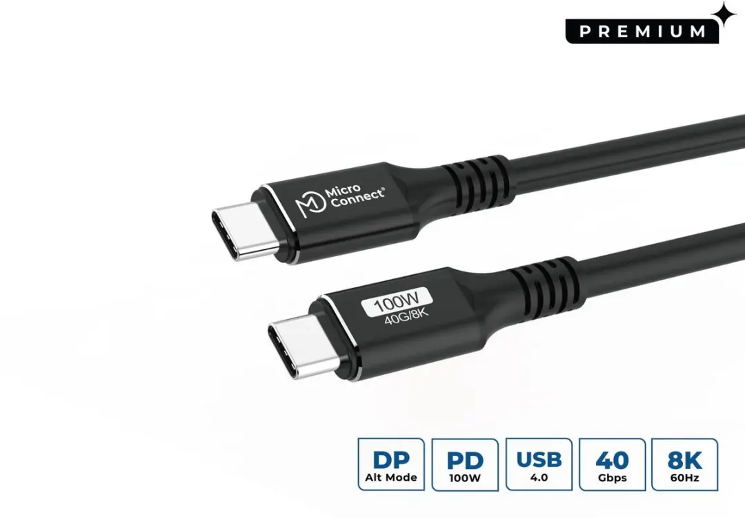 MicroConnect USB4CC3 USB-C kabel 3m 100W