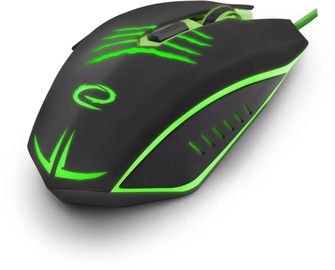 Esperanza Claw MX209 Gaming Muis - 2400 DPI - Zwart/Groen - afbeelding 3 van 5