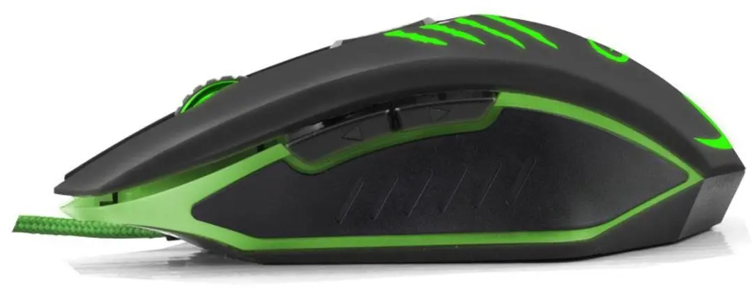 Esperanza Claw MX209 Gaming Muis - 2400 DPI - Zwart/Groen - afbeelding 4 van 5