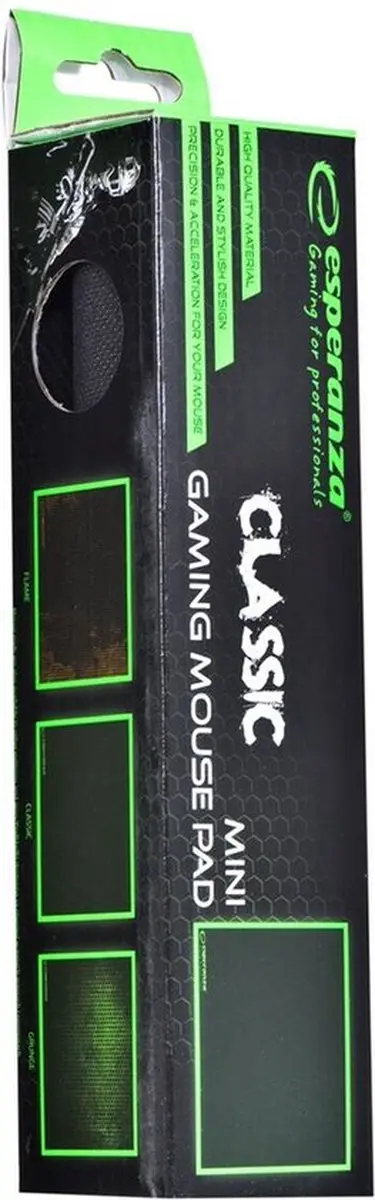 Esperanza Gaming Classic Mini EGP101K Muismat - Zwart - afbeelding 5 van 6