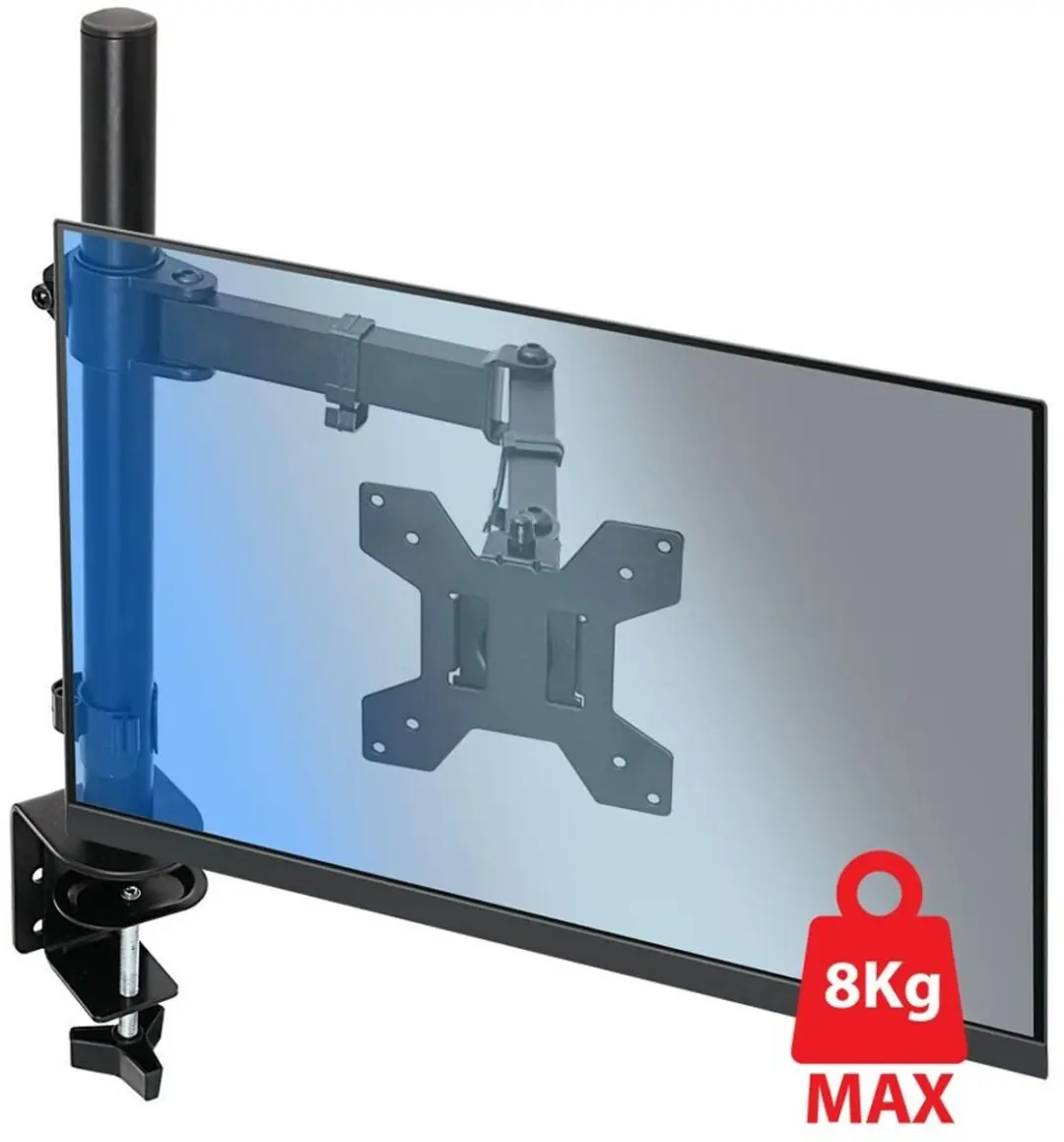 Esperanza ERW017 Monitorsteun 10-27" - tot 8kg - Zwart - afbeelding 5 van 6