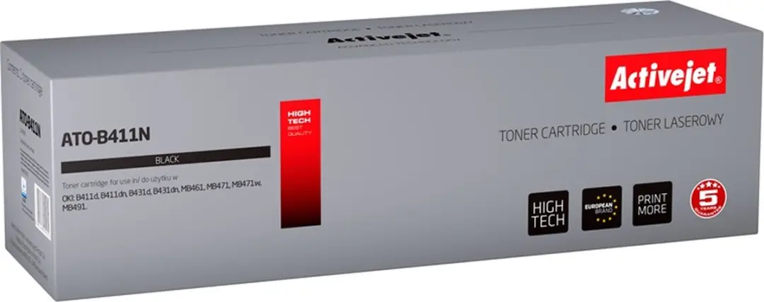 ActiveJet ATO-B431N Toner - OKI 44574902 - Zwart - afbeelding 2 van 3