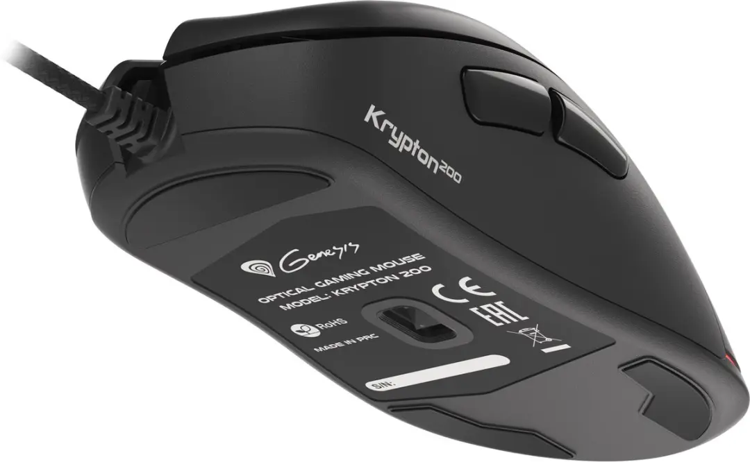 Genesis Krypton 200 NMG-1713 Gaming Muis - Zwart - afbeelding 4 van 6