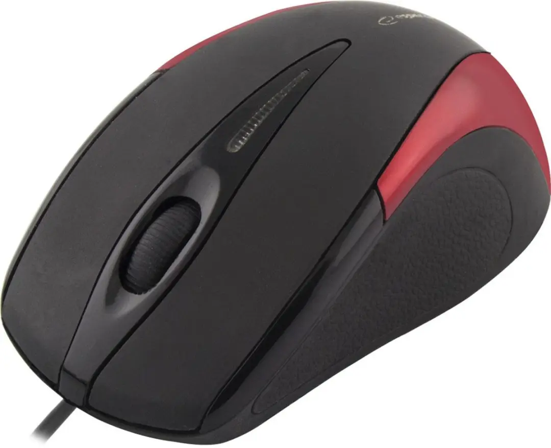 Esperanza EM102R Bedrade Optische Muis - Zwart/Rood - afbeelding 3 van 6