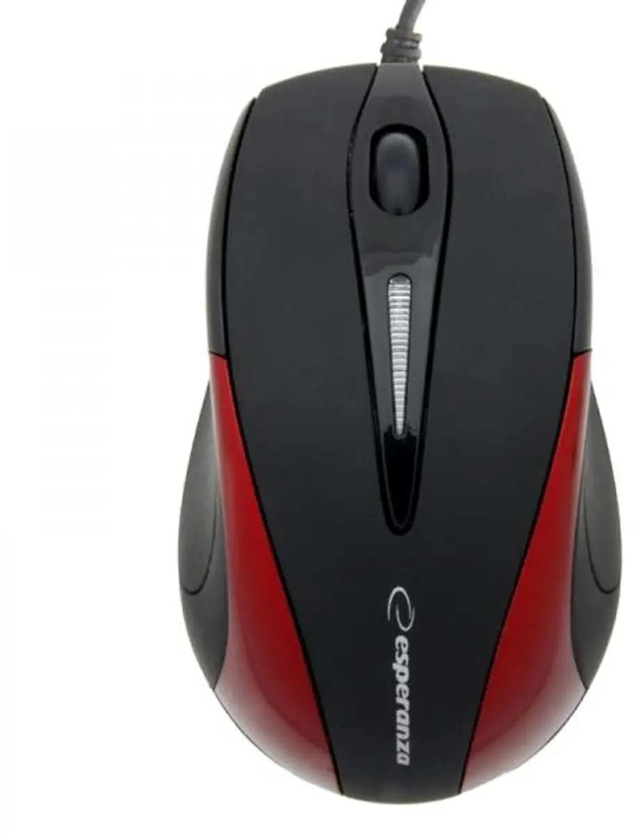 Esperanza EM102R Bedrade Optische Muis - Zwart/Rood - afbeelding 6 van 6