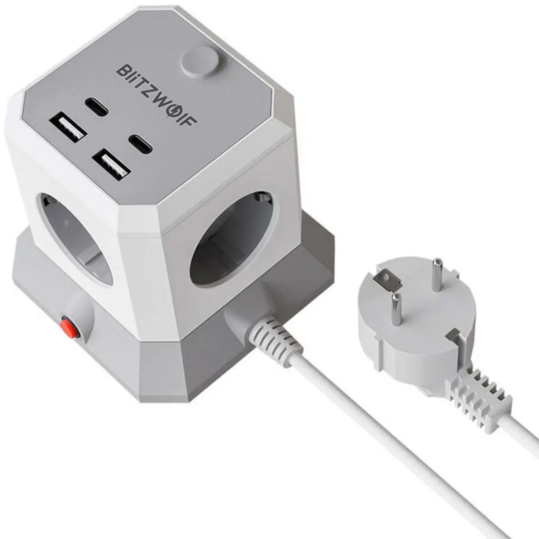BlitzWolf BW-EC1 Stekkerdoos - Transparant - afbeelding 2 van 3
