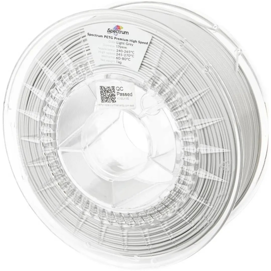 Spectrum Filaments PETG Premium High Speed 1.75mm 1000g - Light Grey - afbeelding 2 van 2
