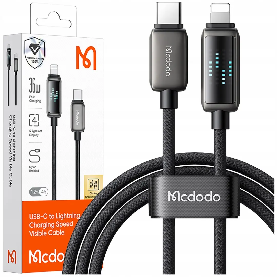 McDodo CA-2630 USB-C naar Lightning Kabel