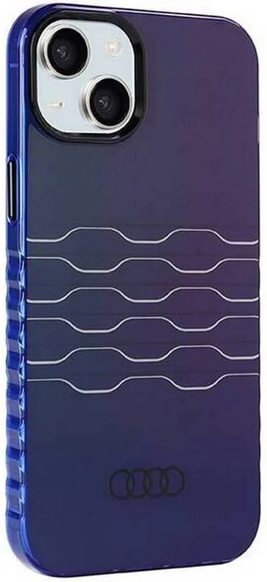 Audi IML Grille Pattern Back Case MagSafe - Blauw - afbeelding 3 van 6