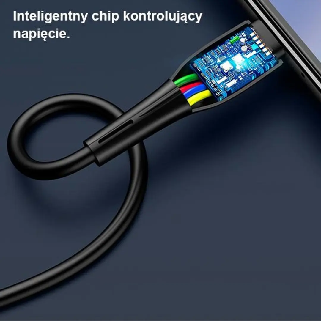 USAMS U38 microUSB Kabel 1m - Snelladen - Wit - afbeelding 5 van 6