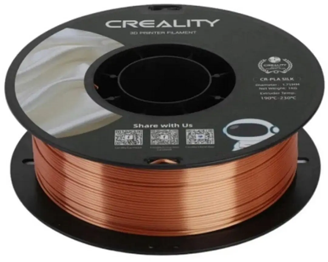 Creality CR-PLA Silk Filament 1.75mm - Roodkoper 1kg - afbeelding 3 van 6
