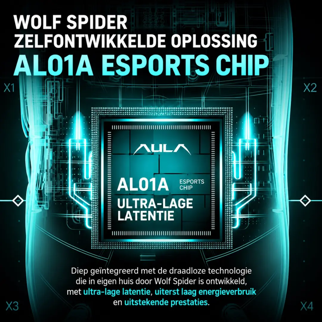 AULA SC800 MAX Gaming Muis - Draadloos - Zwart - afbeelding 4 van 5