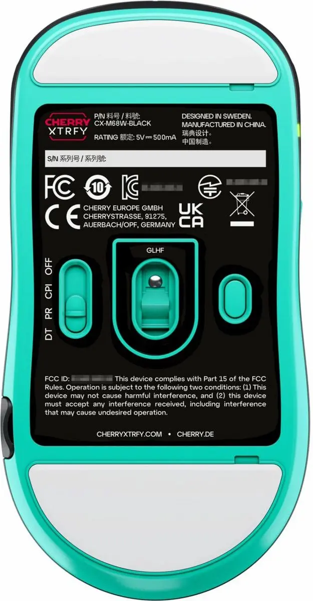 CHERRY XTRFY M68 CX-M68W-BLACK Draadloze Muis - Zwart - afbeelding 2 van 6