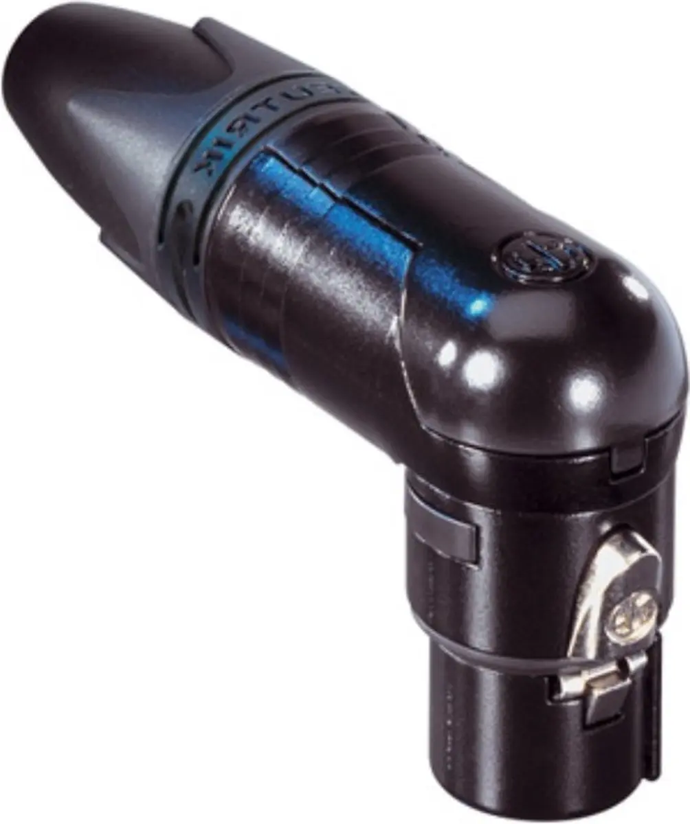 Neutrik NC4FRX-B XLR-connector 4-pins haaks