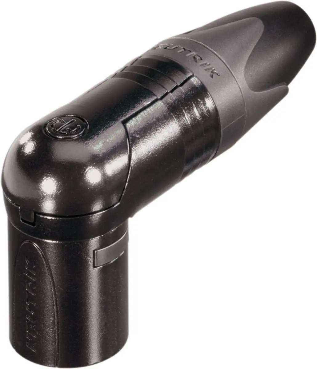 Neutrik NC3MRX-B XLR 3-pins Haakse Connector