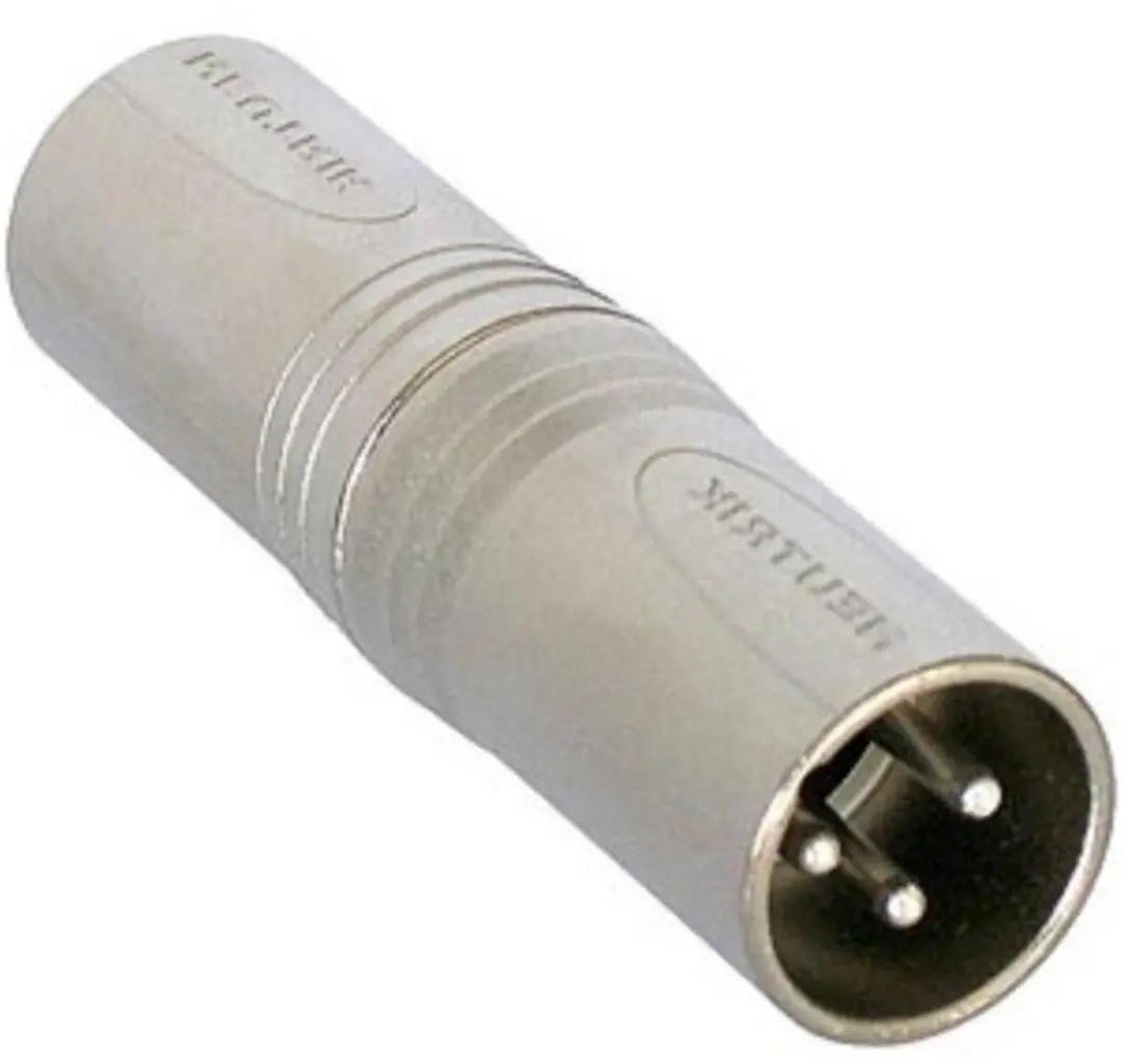 Neutrik NA3MM XLR-adapter - Zilver - afbeelding 6 van 6