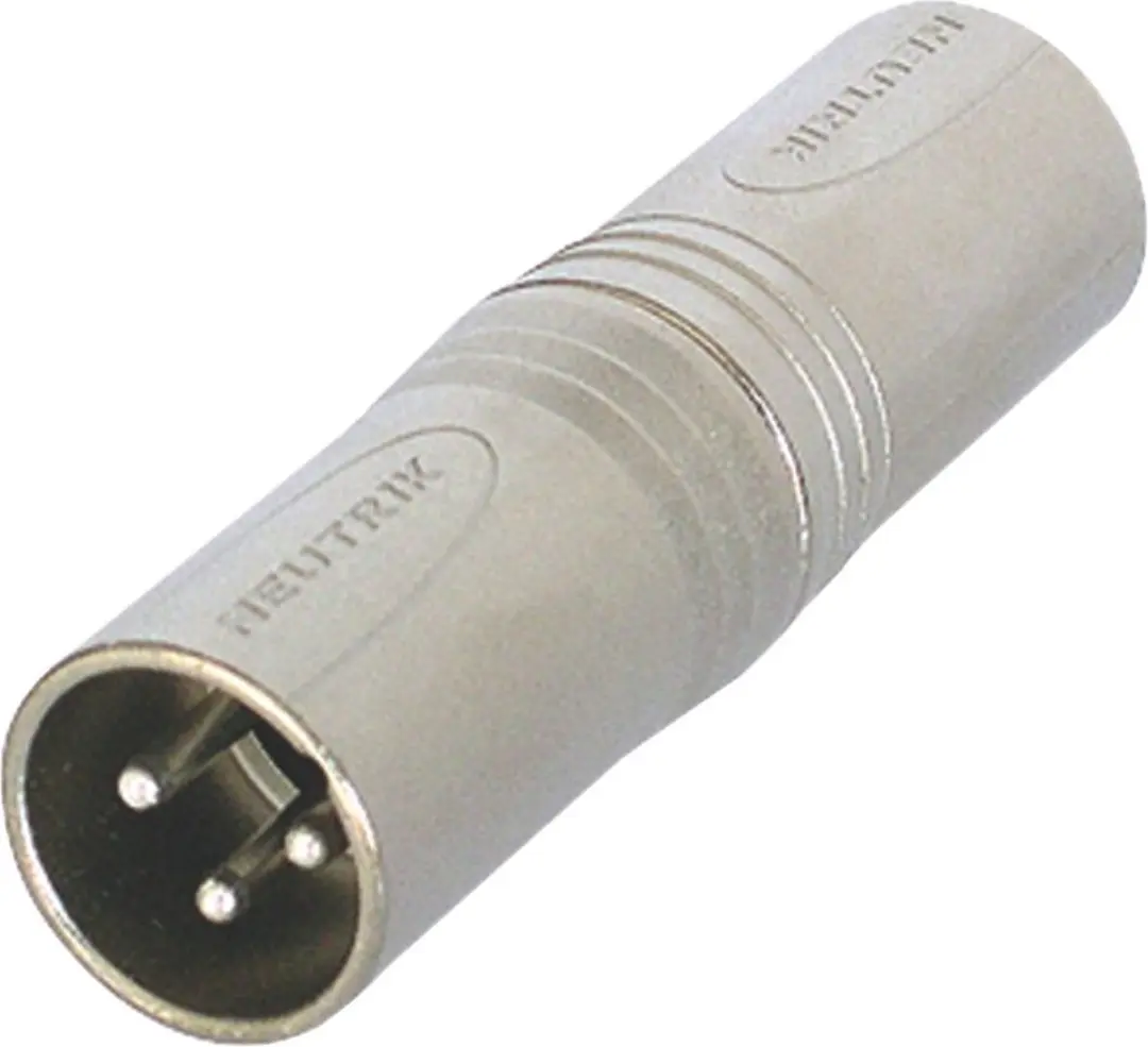 Neutrik NA3MM XLR-adapter - Zilver - afbeelding 3 van 6