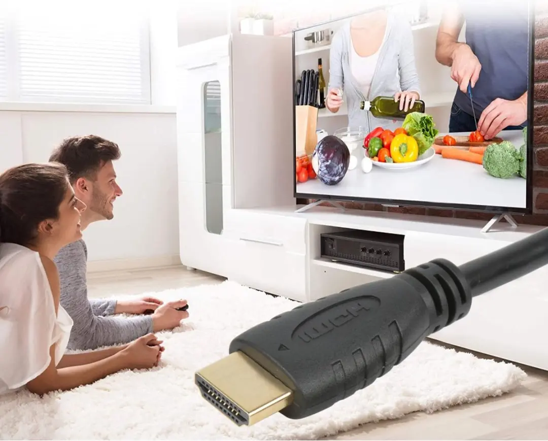 Techly ICOC-HDMI2-4-060 HDMI-kabel 6m - Zwart - afbeelding 2 van 6