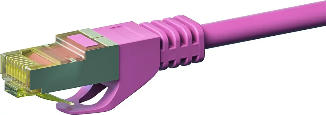 Danicom Cat7 S/FTP patchkabel 0,50m - Roze - afbeelding 2 van 3